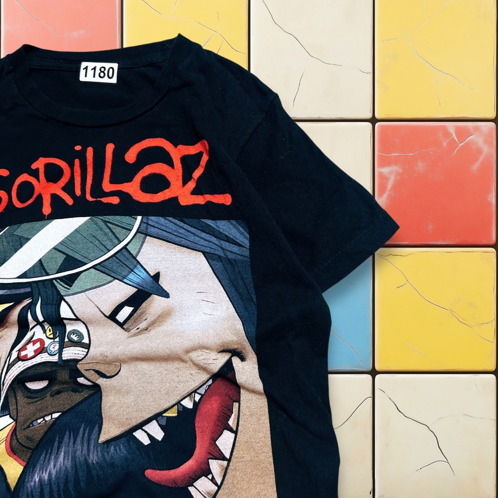 Vintage Y2K Gorillaz Band Tee Mens Black Small  Concert Tour Promo‎ Music Shirt - Picture 9 of 11